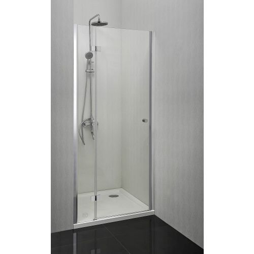 Schwenktüre f.DK, chrom 87-89x195cm