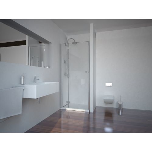 *Schwenktüre f.DK, chrom 107-109x195cm