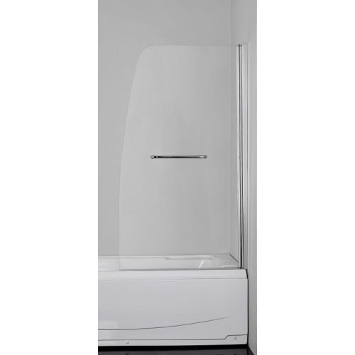 Pregradni zid za kadu 85x150cm 6mm krom