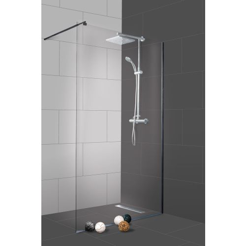 Duschtrennwand 98-99x195cm