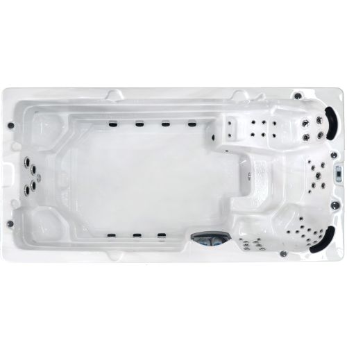 OUTDOORPOOL SWIMSPA +AD +ST MENORCA sterling silver 450x228x131 cm