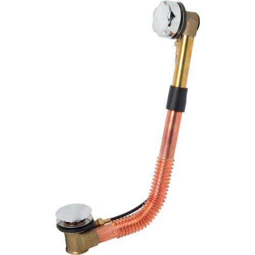 Lefolyó és túlfolyó fürdő készlet 60 cm sárgaréz