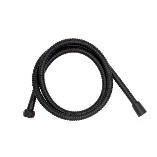 Fém zuhanycső matt fekete 1/2 kúpos 1,5 m