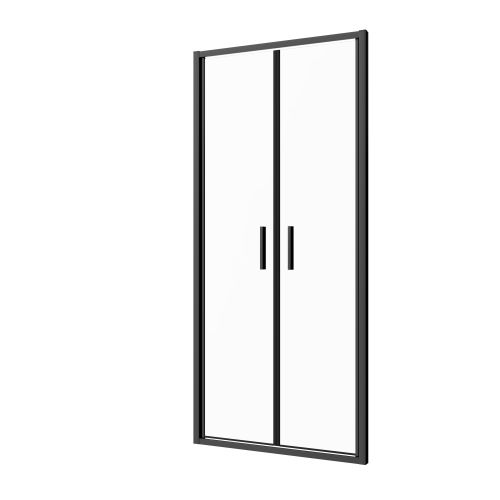 Salontür schwarz 100x200 6mm ESG Easy-Clean