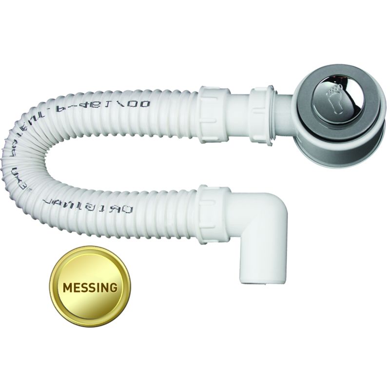 Sanotechnik - BT-Siphon Klick-Klack m.flex.Schlauch