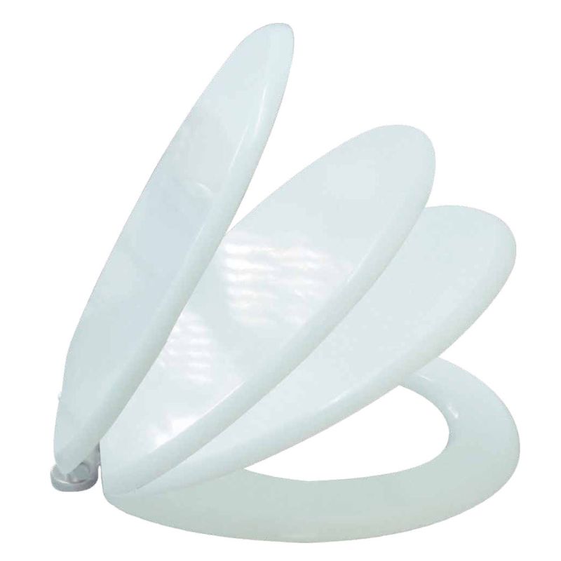 WC sjedalo OD DRVA-MDF bijelo s mekanim zatvaranjem