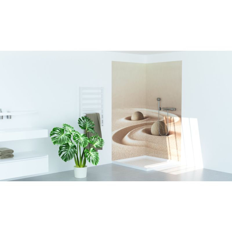 SANOWALL STEINE-SAND RECHTS Wandverkleidung 125x250x,03cm