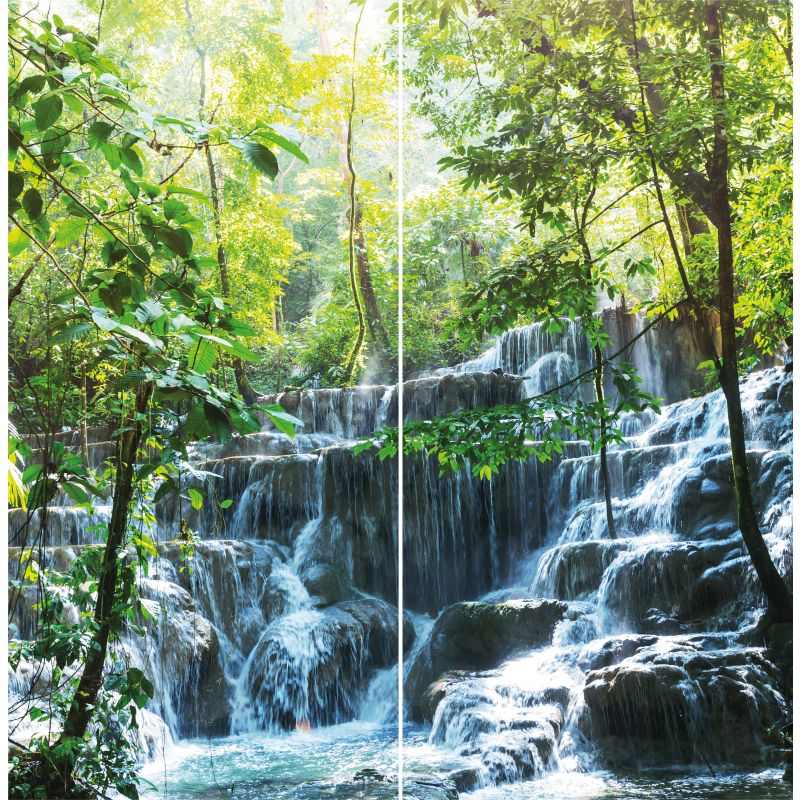 SANOWALL WASSERFALL RECHTS Wandverkleidung 100x205x,03cm