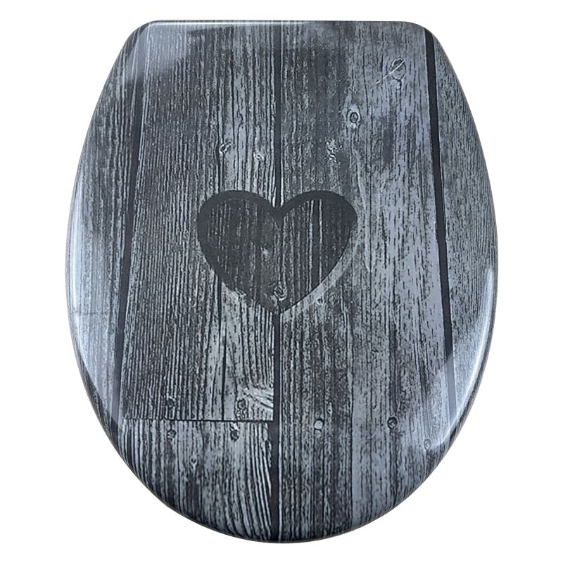 Sanotechnik - WC sedež Duroplast s soft close - Holzherz