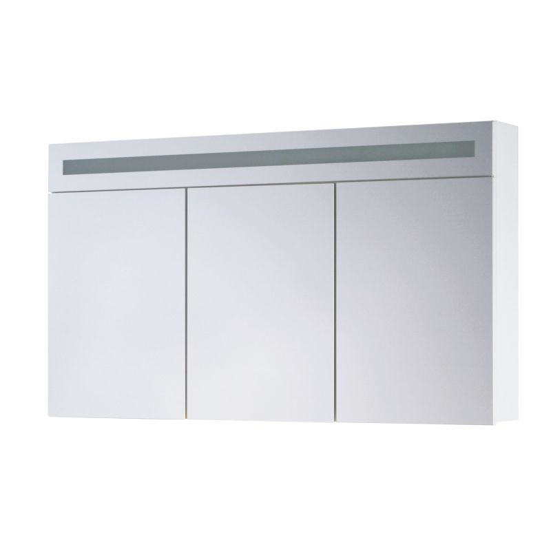 FIORA 120cm Spiegelschrank weiß