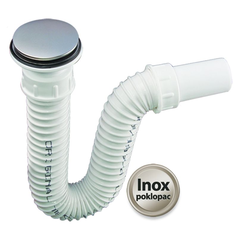 WT-Siphon m.Ventil Exclusiv m.flex.Schl.