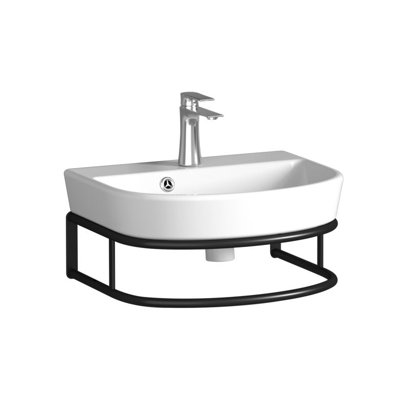 "DELTA 45 Waschbecken-Konsolenset mit Spiegel und Ablage"