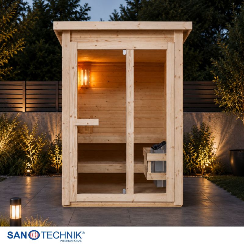 Sanotechnik - HELSINKI Außensauna für 2-3 Personen 165x175x218,9 cm