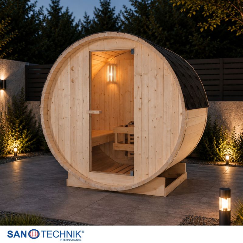 Sanotechnik - TROMSÖ M Außensauna für 2 Personen 189x120x191,5 cm