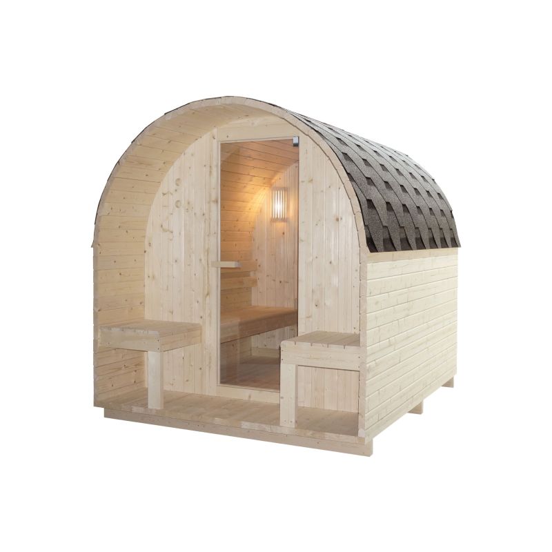 Sanotechnik - ISLAND XL zunanja savna za 4 osebe 189x220x200 cm