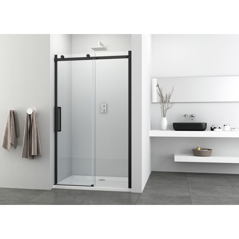 Schiebetüre schwarz matt 118-120x195cm