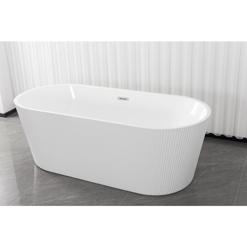 Freistehende Badewanne RENO Weiß