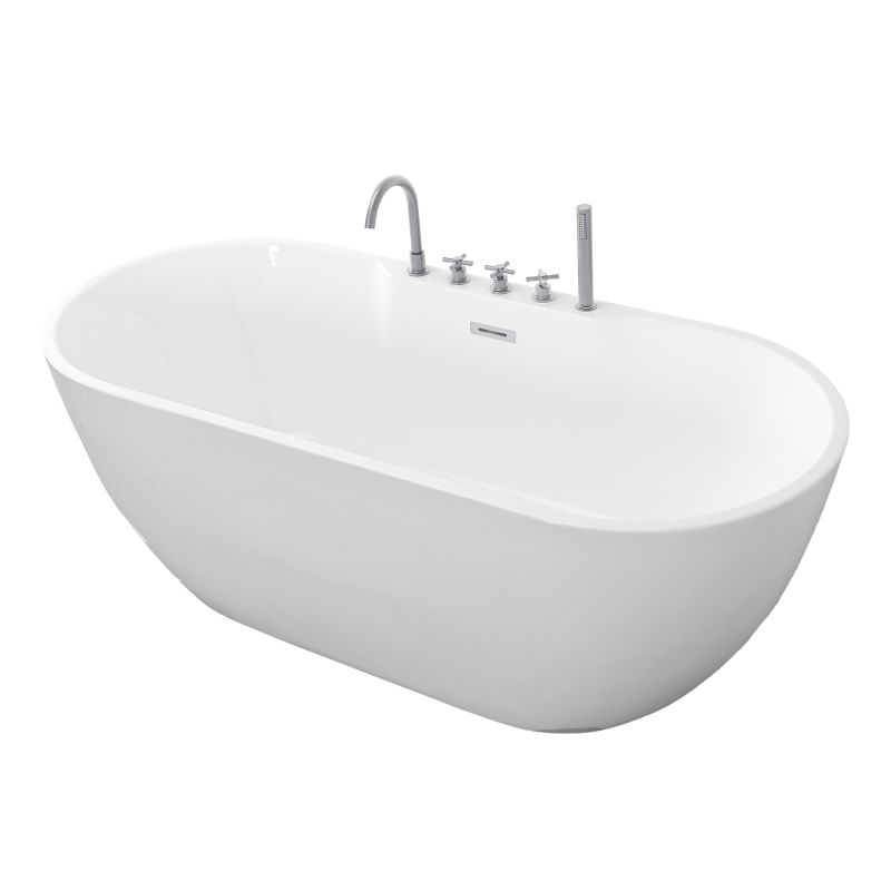 Freistehende Badewanne ARUBA Chrome