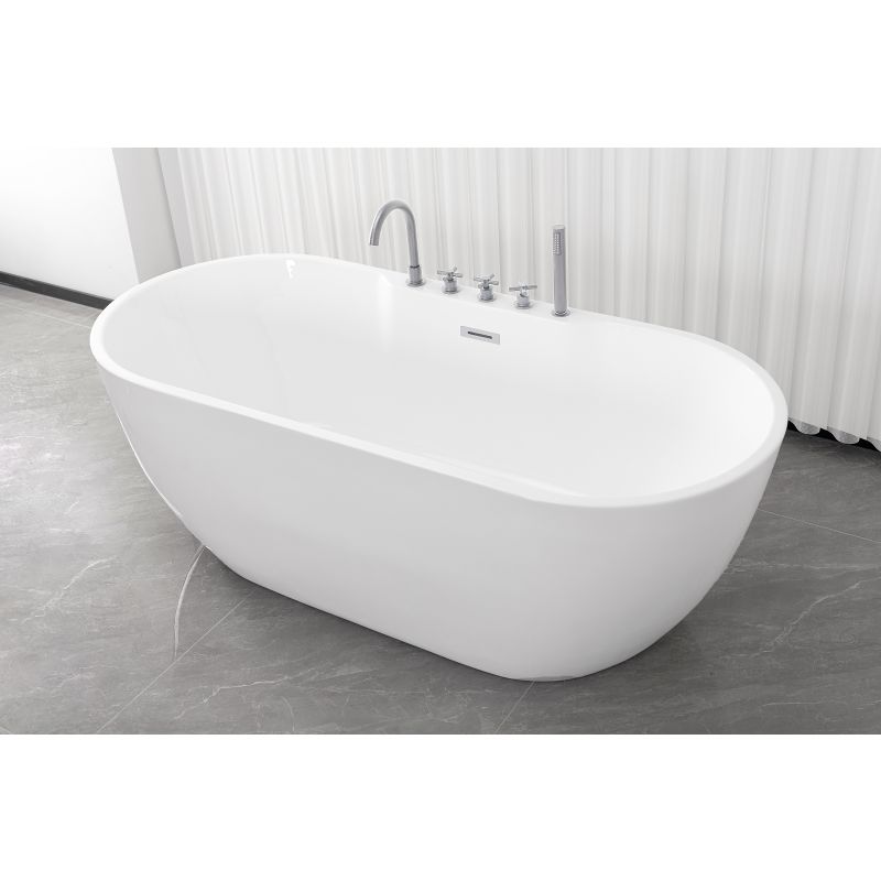 Freistehende Badewanne ARUBA Chrome