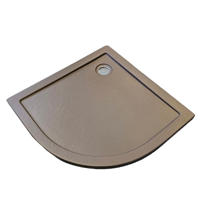 Rund-Brausetasse 80x80x4cm Steineffekt grau