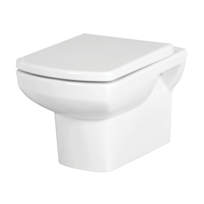 NERO zidni WC s WC sjedalom bijelo