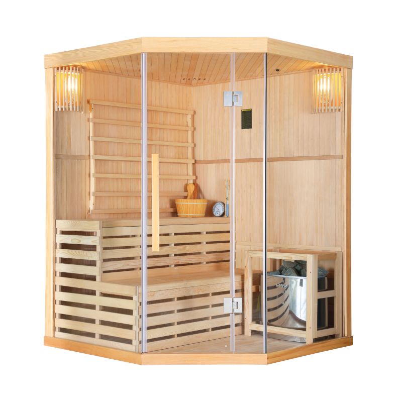 Sanotechnik - TALLINN savna za 3 osebe 150x150x200 cm