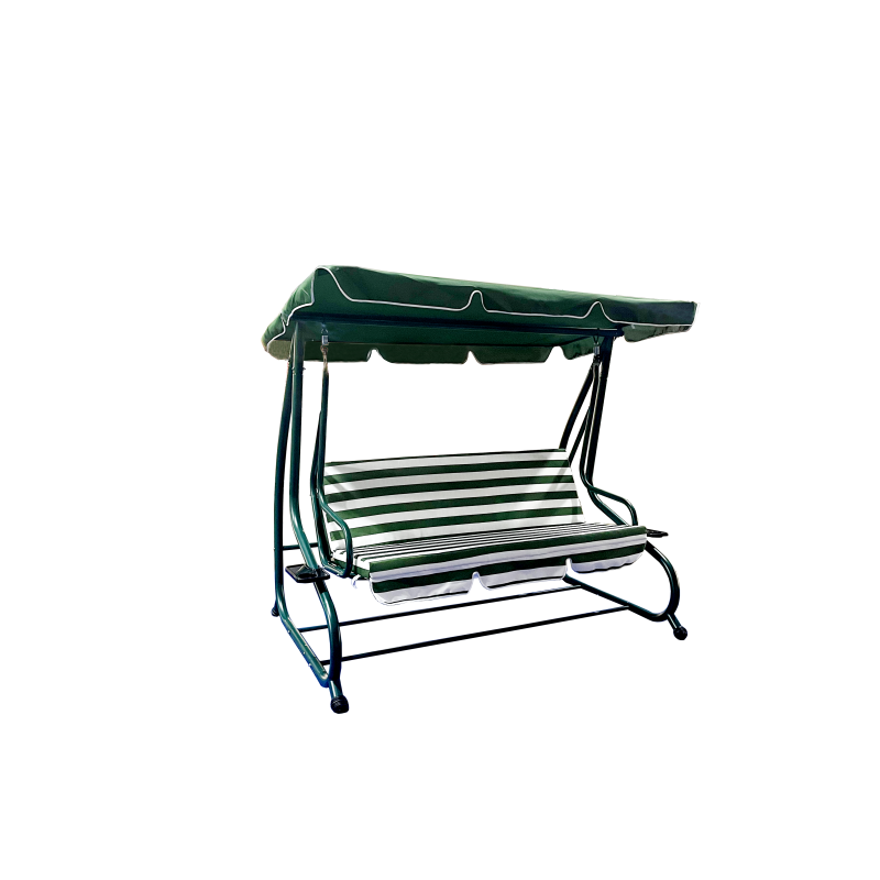 Hollywood gugalnica zeleno bele črte 200x125x165 cm