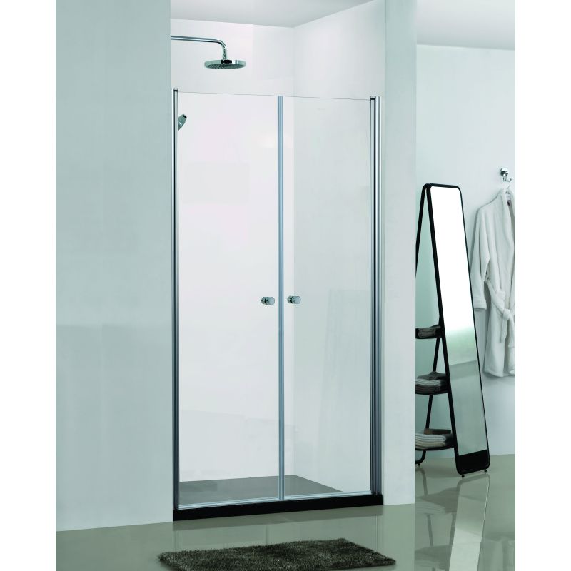 Duschtrennw.m.2 Türen chrom 99-103/195cm
