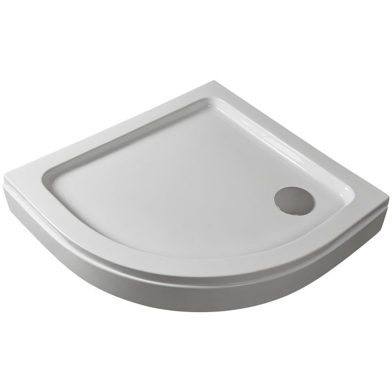 Sanotechnik - Polukružna tuš kada bijela 80x80x15cm