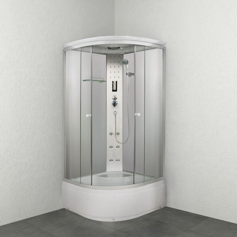 Komplett zuhanykabin 90x90x215cm magas BT 4mm üveggel