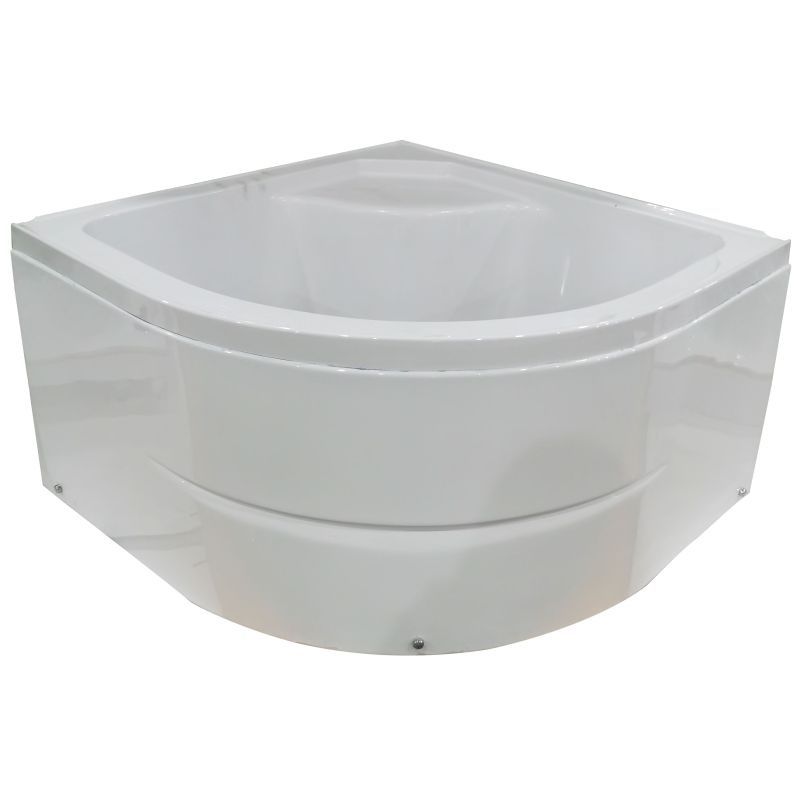 Sanotechnik - Rund-Brausetasse weiß 90x90x50 (T25W)