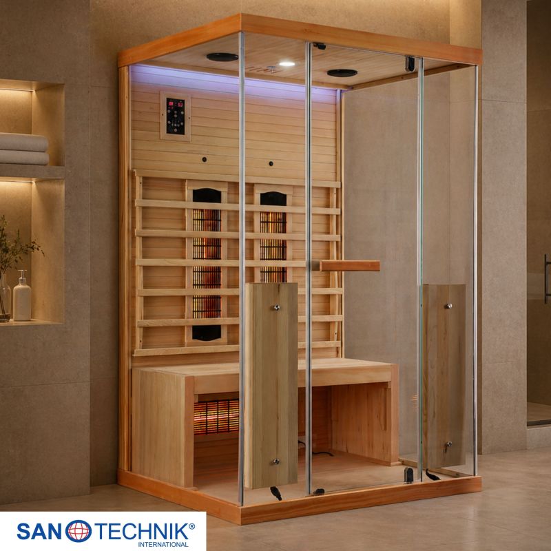 Sanotechnik - NORDISK 2 Infrarotkabine für 2 Personen 125x100x190 cm