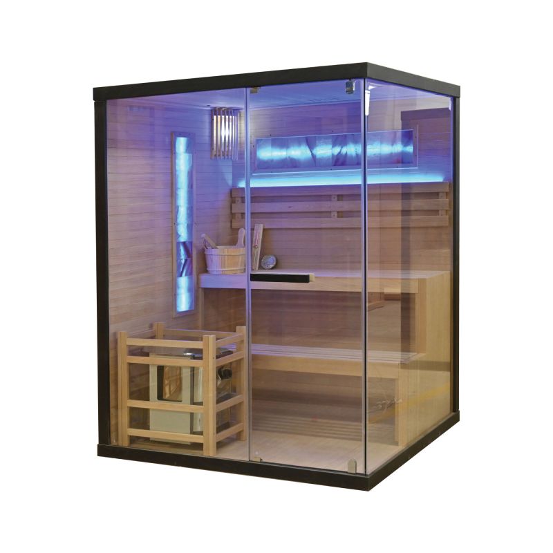 Sanotechnik - LUXOR 2 solna savna za 3 osebe 150x140x190 cm