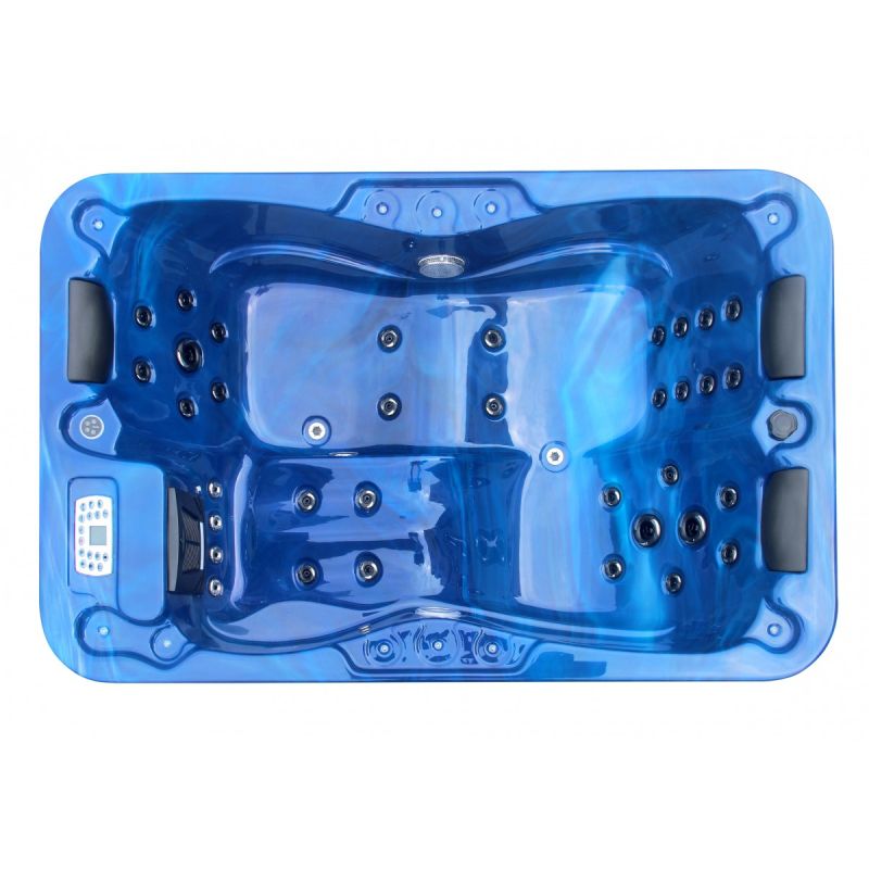 Zunanji masažni bazen MODENA - Modri marmor 205x130x70 cm