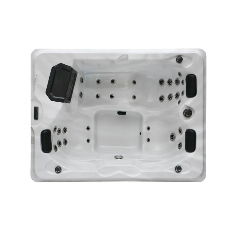 OUTDOORPOOL FIJI +AD+ST sterling silver 210x160x80 cm
