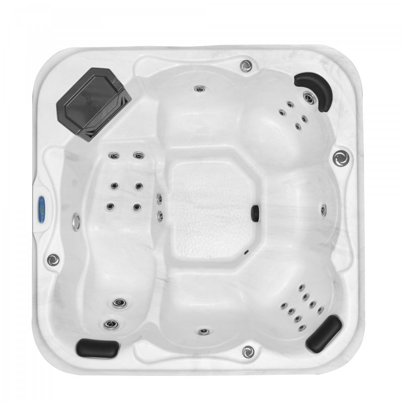 OUTDOORPOOL TIROL +AD +ST sterling silver 210x210x80 cm