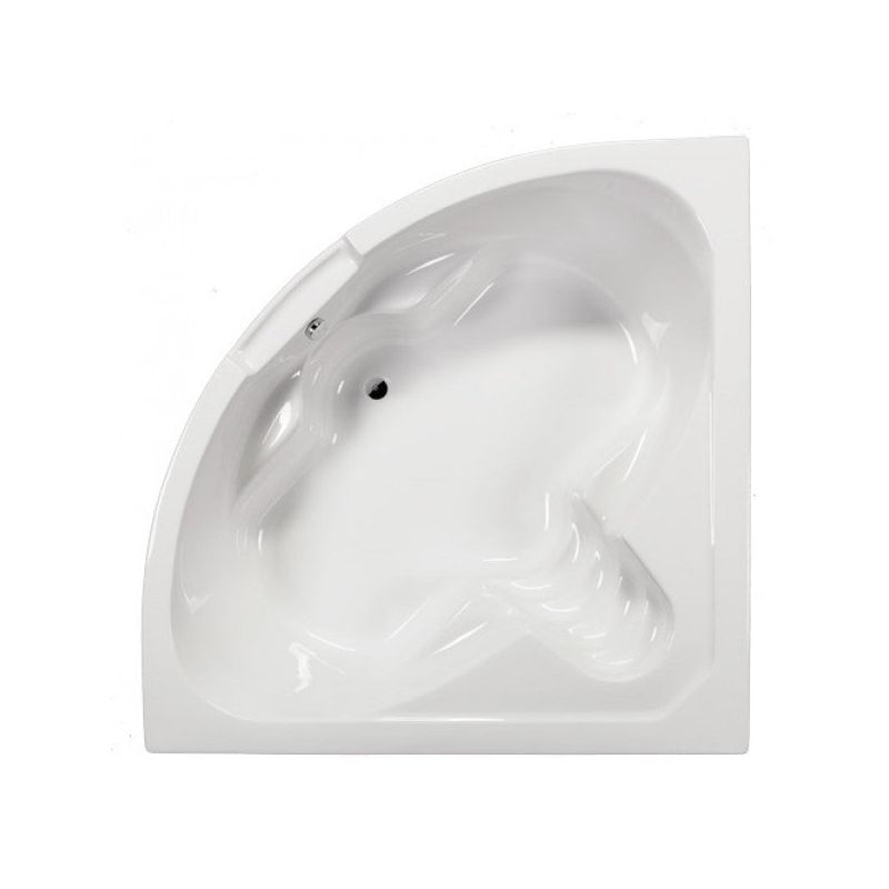 Kotna kopalna kad RIVIERA, 150x150x47,5cm, bela