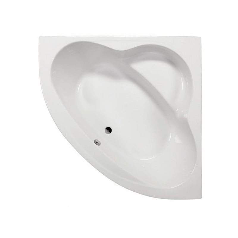 Kotna kopalna kad SAMOS (MENORCA), 140x140cm, bela