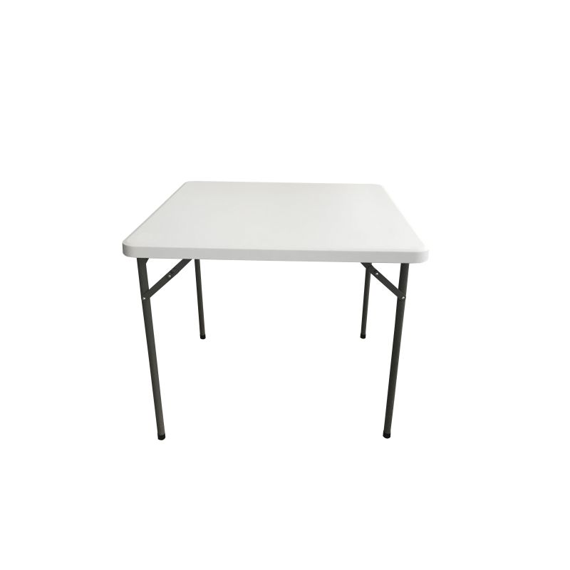 Sanotechnik - Tisch faltbar weiß  86x86x74 cm