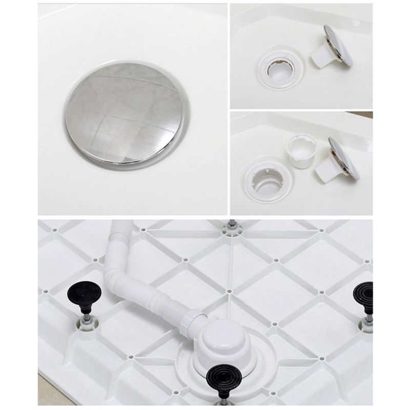 Sanotechnik - SMC tuš kad s sifonom 80x80x14cm