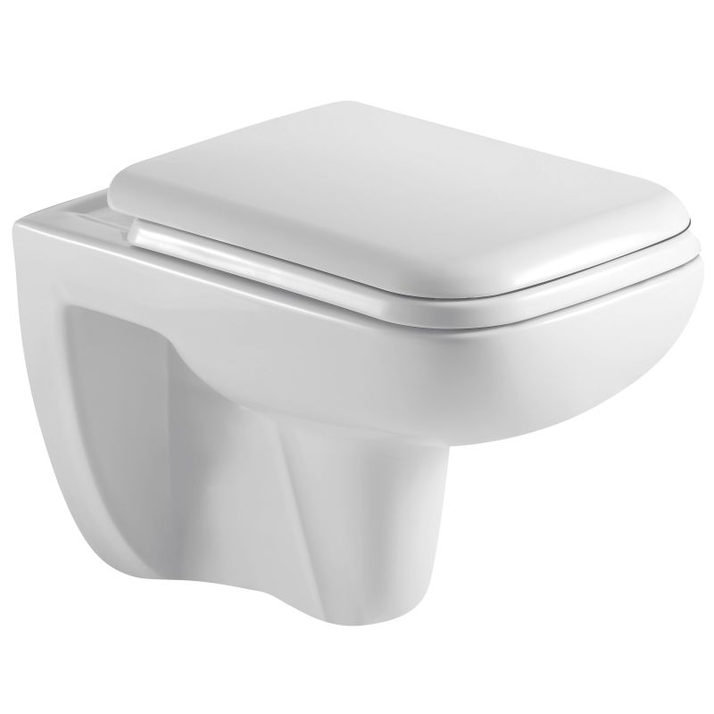 SIENA zidna WC školjka bez ruba s WC daskom