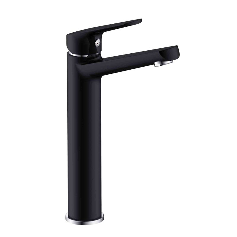 SANOSOHO Waschbecken hoch Armatur schwarz matt