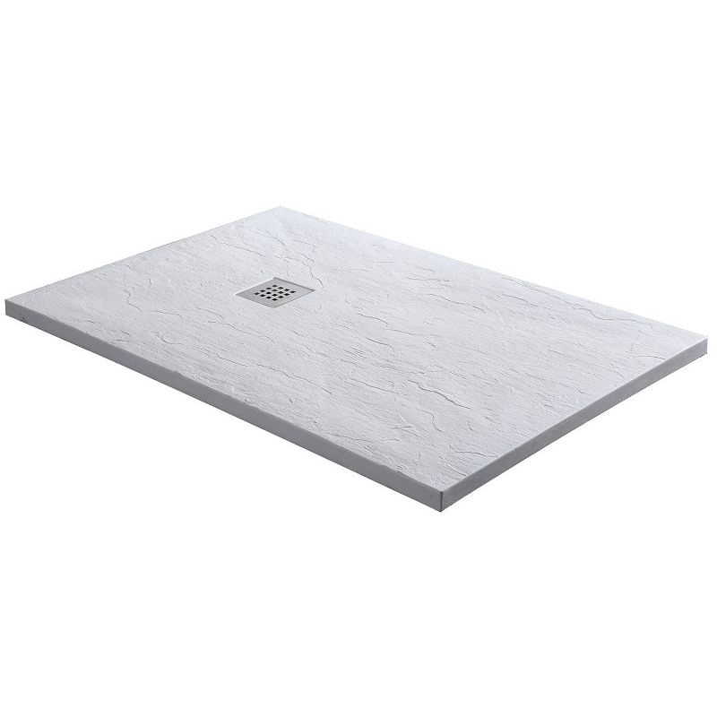 Eck-Brausetasse KRETA weiß 120x80cm