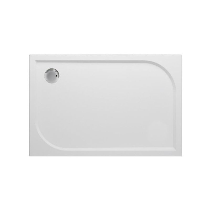 Eck-Brausetasse VIVA weiß 80x120cm