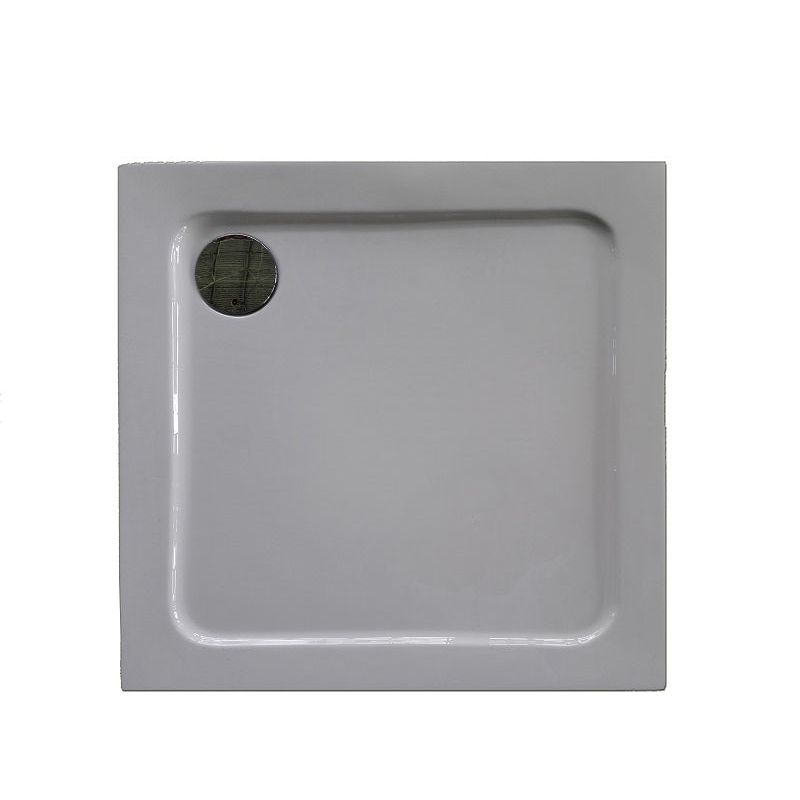 Eck-Brausetasse VENUS 90x90x5,5cm weiß