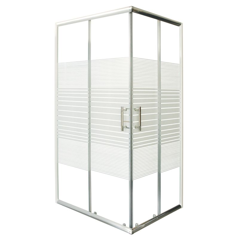 Eckduschkabine 78,5-79,5x98,5-99,5x185cm