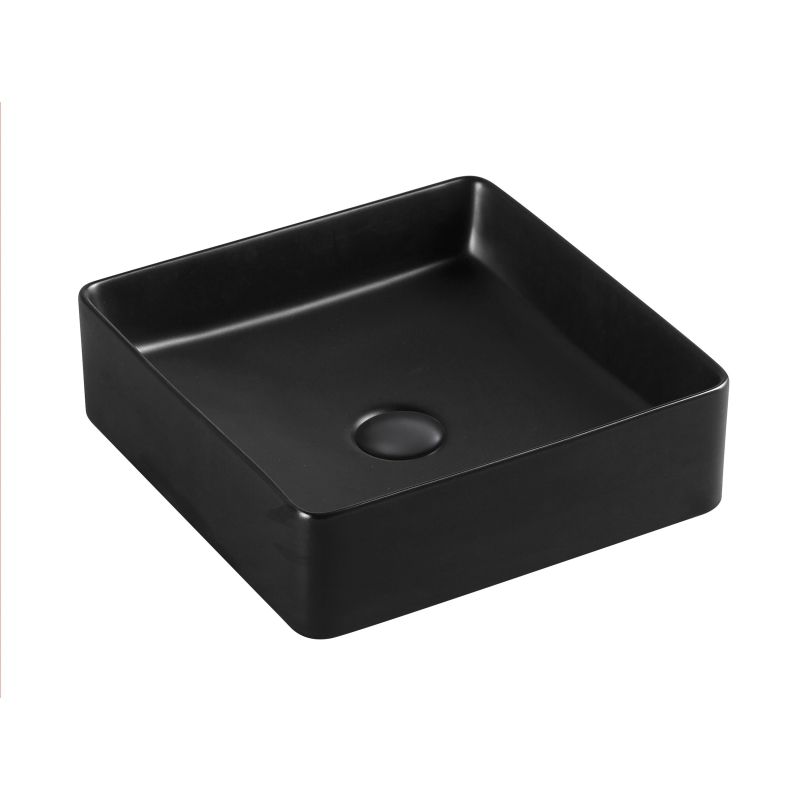 Sanotechnik - Keramički umivaonik za ugradnju, kutni, crni
